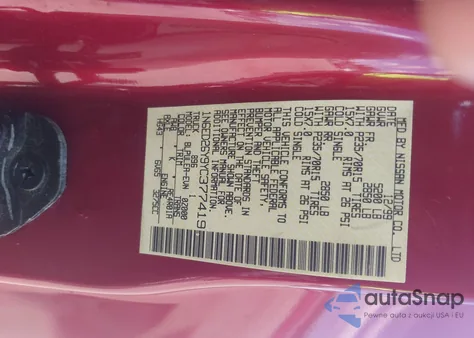 2000 Nissan Frontier Se-V6/Xe-V6 из США, поврежденный, VIN 1N6ED26Y9YC377419